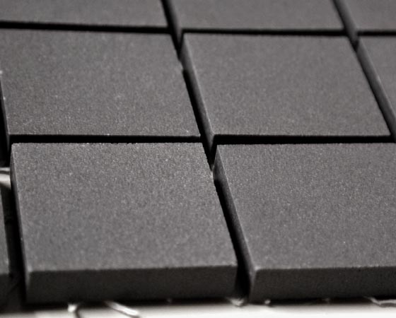 black porcelain tile